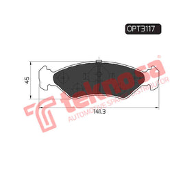 Brake Components Brake Pads OPT3117 for Sale South Africa Brake Pads SpareMe