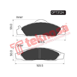 Brake Components Brake Pads OPT3124 for Sale South Africa Brake Pads SpareMe