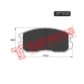 Brake Components Brake Pads OPT3135 for Sale South Africa Brake Pads SpareMe