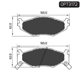 Jeep Grand Cherokee - Front Brake Pads | OPTIMA | OPT3172 - SKU OPT3172 - SpareMe South Africa