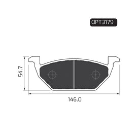 OPTIMA Front Brake Pads for Audi A1 - SKU OPT3179 - SpareMe South Africa