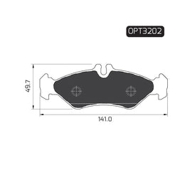 OPTIMA Rear Brake Pads for Mercedes-Benz Sprinter Series - SKU OPT3202 - SpareMe South Africa