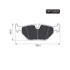 OPTIMA Rear Brake Pads for BMW 3 Series - SKU OPT3205 - SpareMe South Africa