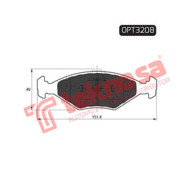 Brake Components Brake Pads OPT3208 for Sale South Africa Brake Pads SpareMe
