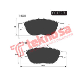 Brake Components Brake Pads OPT3217 for Sale South Africa Brake Pads SpareMe