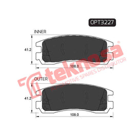 Brake Components Brake Pads OPT3227 for Sale South Africa Brake Pads SpareMe
