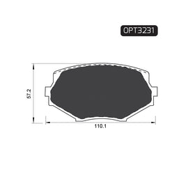 OPTIMA Front Brake Pads for Mazda MX5 - SKU OPT3231 - SpareMe South Africa