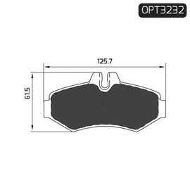 OPTIMA Rear Brake Pads for Mercedes-Benz G-Series - SKU OPT3232 - SpareMe South Africa