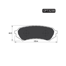 OPTIMA Rear Brake Pads for Toyota Land Cruiser - SKU OPT3238 - SpareMe South Africa