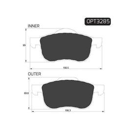 Volvo S60 - Front Brake Pads | OPTIMA | OPT3285