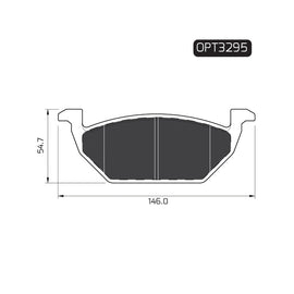 OPTIMA Front Brake Pads for Audi A3 - SKU OPT3295 - SpareMe South Africa