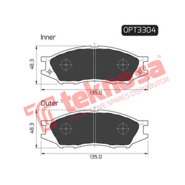 Brake Components Brake Pads OPT3304 for Sale South Africa Brake Pads SpareMe