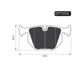 OPTIMA Rear Brake Pads for BMW 3 Series - SKU OPT3312 - SpareMe South Africa
