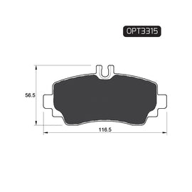 OPTIMA Front Brake Pads for Mercedes-Benz A-Series - SKU OPT3315 - SpareMe South Africa