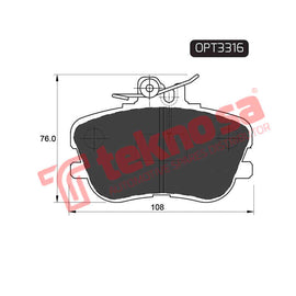 Brake Components Brake Pads OPT3316 for Sale South Africa Brake Pads SpareMe