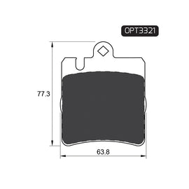 OPTIMA Rear Brake Pads for Mercedes-Benz C-Series - SKU OPT3321 - SpareMe South Africa