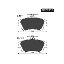 Volvo S40 - Front Brake Pads | OPTIMA | OPT3329