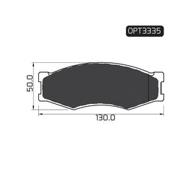 OPTIMA Front Brake Pads for Ford Ranger - SKU OPT3335 - SpareMe South Africa