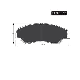 OPTIMA Front Brake Pads for Kia Sportage - SKU OPT3356 - SpareMe South Africa