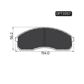 OPTIMA Front Brake Pads - SKU OPT3357 - SpareMe South Africa