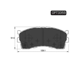 Kia CARENS - Front Brake Pads | OPTIMA | OPT3359 - SKU OPT3359 - SpareMe South Africa