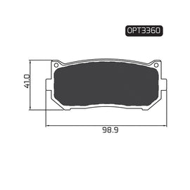 OPTIMA Rear Brake Pads for Kia Carens - SKU OPT3360 - SpareMe South Africa