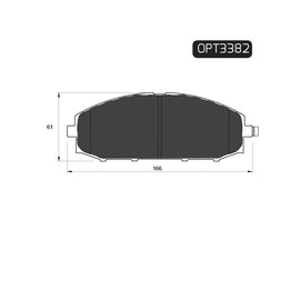 OPTIMA Front Brake Pads for Nissan Patrol - SKU OPT3382 - SpareMe South Africa