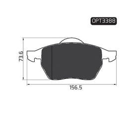 OPTIMA Front Brake Pads for Audi A4 - SKU OPT3388 - SpareMe South Africa