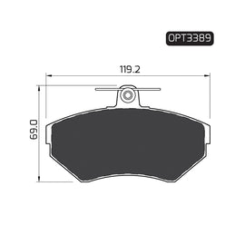 OPTIMA Front Brake Pads for Audi A4 - SKU OPT3389 - SpareMe South Africa