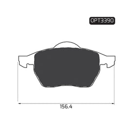 OPTIMA Front Brake Pads for Audi A4 - SKU OPT3390 - SpareMe South Africa