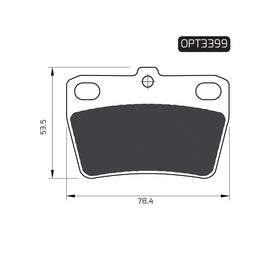 OPTIMA Rear Brake Pads for Chery RAV 4 - SKU OPT3399 - SpareMe South Africa