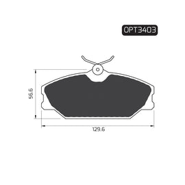 OPTIMA Front Brake Pads for Renault Clio - SKU OPT3403 - SpareMe South Africa
