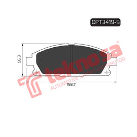 Brake Components Brake Pads OPT3419-S for Sale South Africa Brake Pads SpareMe