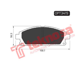 Brake Components Brake Pads OPT3419 for Sale South Africa Brake Pads SpareMe