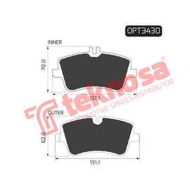 Brake Components Brake Pads OPT3430 for Sale South Africa Brake Pads SpareMe