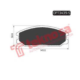 Brake Components Brake Pads OPT3439-S for Sale South Africa Brake Pads SpareMe