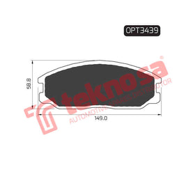 Brake Components Brake Pads OPT3439 for Sale South Africa Brake Pads SpareMe
