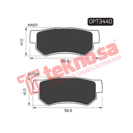 Brake Components Brake Pads OPT3440 for Sale South Africa Brake Pads SpareMe