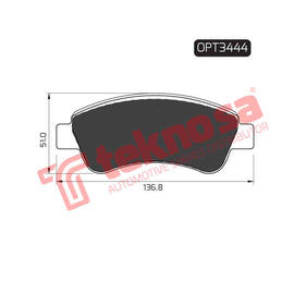 Brake Components Brake Pads OPT3444 for Sale South Africa Brake Pads SpareMe