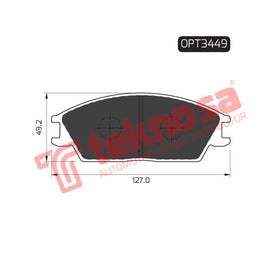 Brake Components Brake Pads OPT3449 for Sale South Africa Brake Pads SpareMe