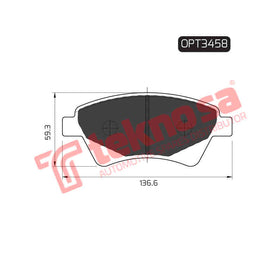 Brake Components Brake Pads OPT3458 for Sale South Africa Brake Pads SpareMe