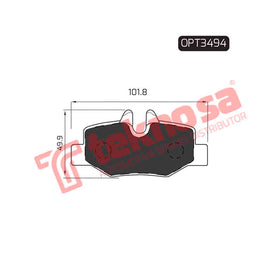 Brake Components Brake Pads OPT3494 for Sale South Africa Brake Pads SpareMe
