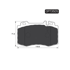 OPTIMA Front Brake Pads for Mercedes-Benz C-Series - SKU OPT3505 - SpareMe South Africa