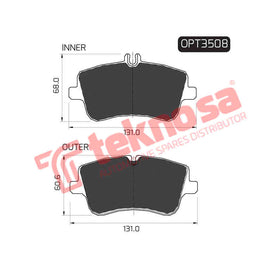 Brake Components Brake Pads OPT3508 for Sale South Africa Brake Pads SpareMe