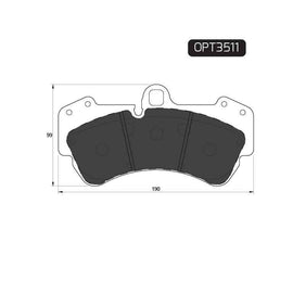 Porsche Cayenne - Front Brake Pads | OPTIMA | OPT3511 - SKU OPT3511 - SpareMe South Africa