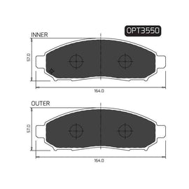 Nissan Leaf - Front Brake Pads | OPTIMA | OPT3550 - SKU OPT3550 - SpareMe South Africa