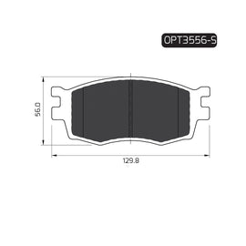 OPTIMA Front Brake Pads for Hyundai Accent - SKU OPT3556-S - SpareMe South Africa
