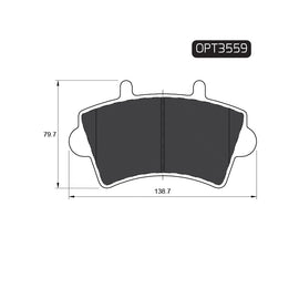 OPTIMA Front Brake Pads for Nissan Interstar - SKU OPT3559 - SpareMe South Africa