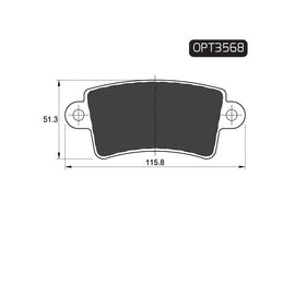 OPTIMA Rear Brake Pads for Nissan Interstar - SKU OPT3568 - SpareMe South Africa