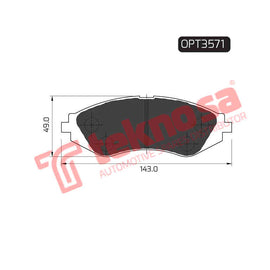 Brake Components Brake Pads OPT3571 for Sale South Africa Brake Pads SpareMe